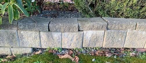 poorly constructed retaining wall in Kelowna BC